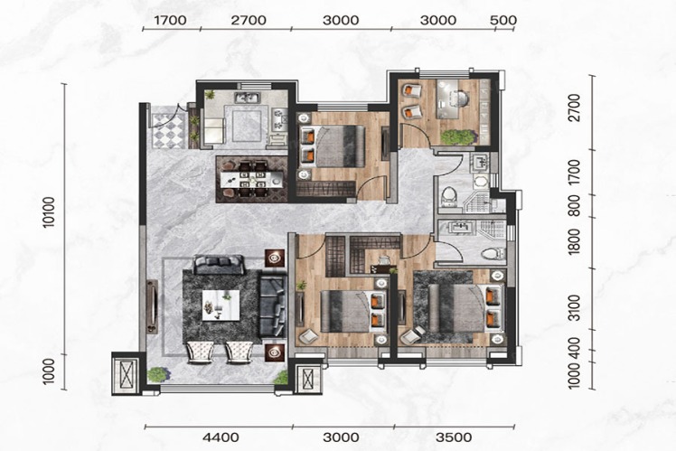 遠洲大都匯-戶型圖大全-包頭市樂優(yōu)美窩整裝