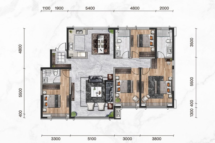 遠洲大都匯-戶型圖大全-包頭市樂優(yōu)美窩整裝