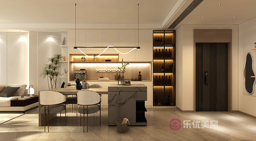 碧桂園鳳凰天域138㎡極簡風格裝修效果圖