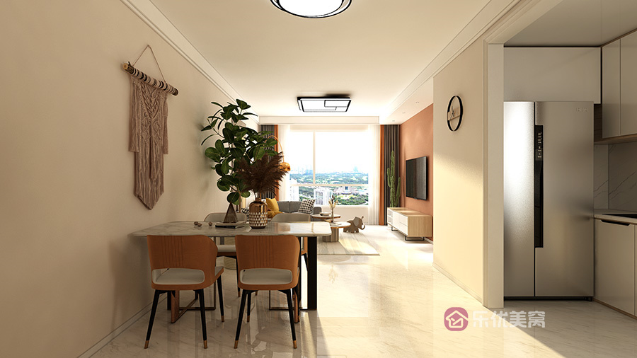 方興鳳凰臺105㎡現(xiàn)代簡約風格裝修效果圖