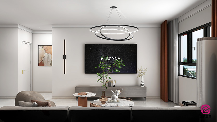 方興鳳凰臺86㎡現(xiàn)代簡約風(fēng)格裝修效果圖