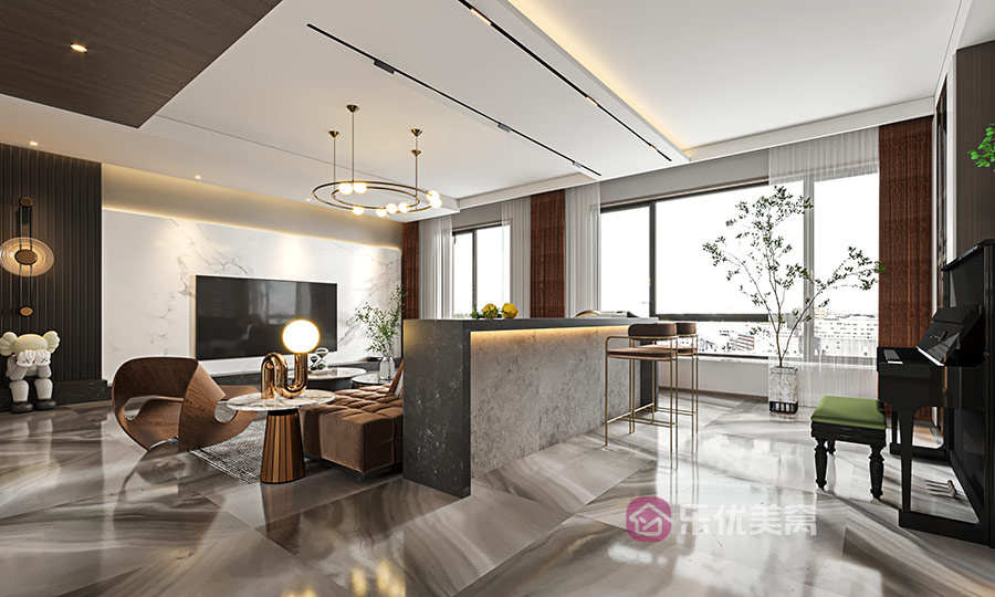 中海河山郡171㎡現(xiàn)代簡(jiǎn)約風(fēng)格裝修效果圖