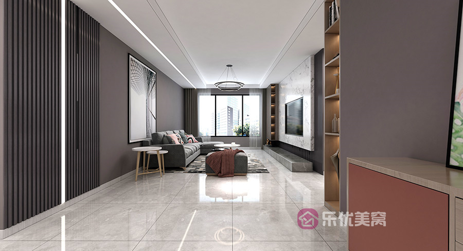 方興鳳凰臺117㎡現(xiàn)代簡約風格裝修效果圖