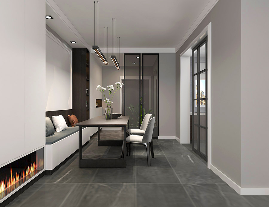 吾悅?cè)A府113㎡現(xiàn)代簡約風(fēng)格裝修效果圖