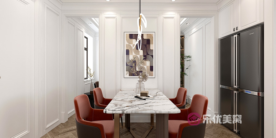 青山楓景116㎡法式風(fēng)格裝修效果圖