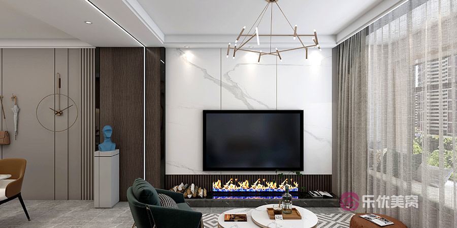 中冶德賢公館85㎡現(xiàn)代輕奢風(fēng)格裝修效果圖