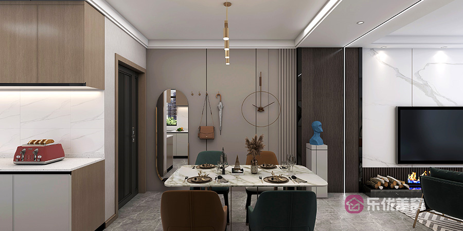 中冶德賢公館85㎡現(xiàn)代輕奢風(fēng)格裝修效果圖