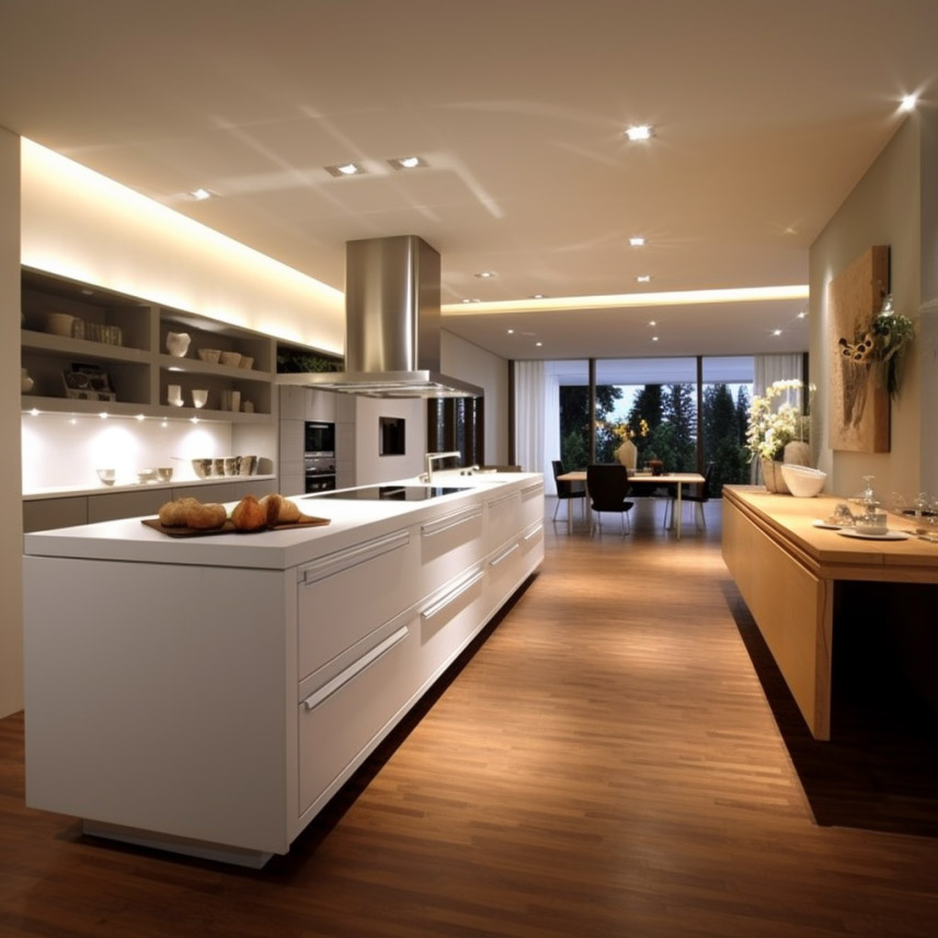 餐桌島臺(tái)一體化設(shè)計(jì)，別提有多香了