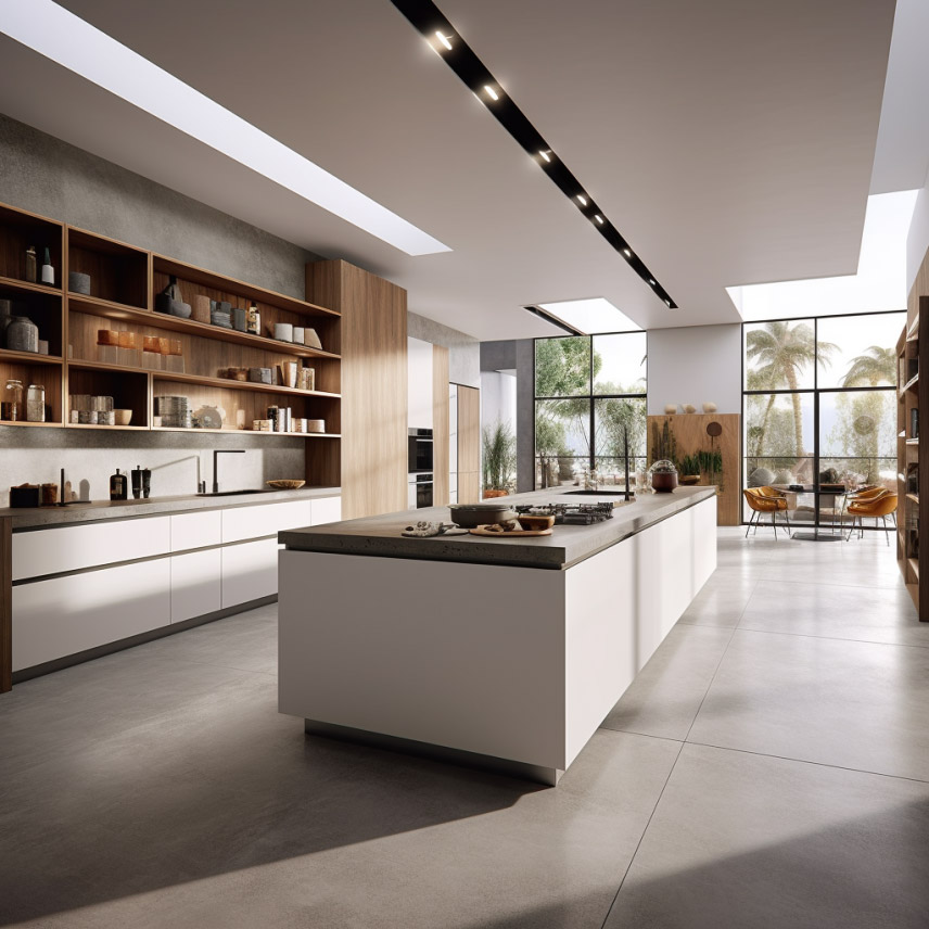 餐桌島臺(tái)一體化設(shè)計(jì)，別提有多香了