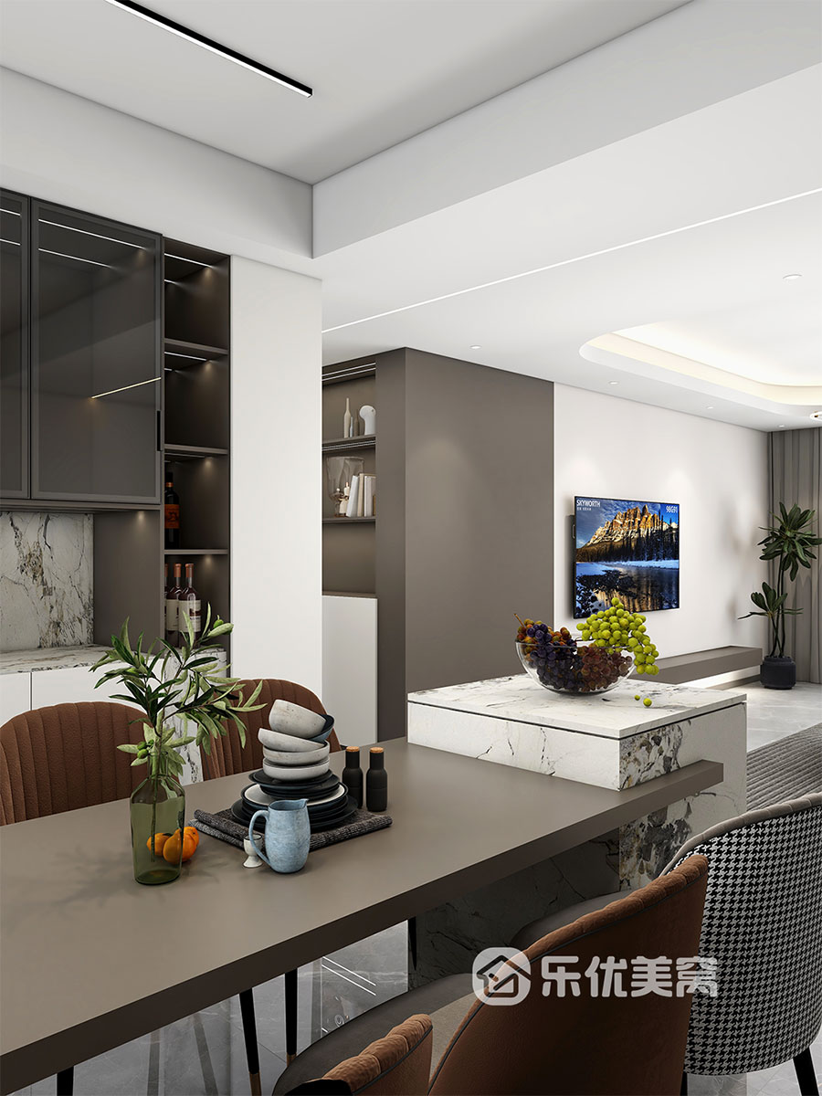 遠(yuǎn)洲大都匯142㎡現(xiàn)代簡約風(fēng)格裝修效果圖