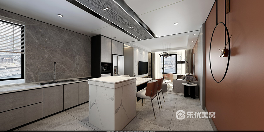 中冶德賢公館93㎡現(xiàn)代簡(jiǎn)約風(fēng)格裝修效果圖