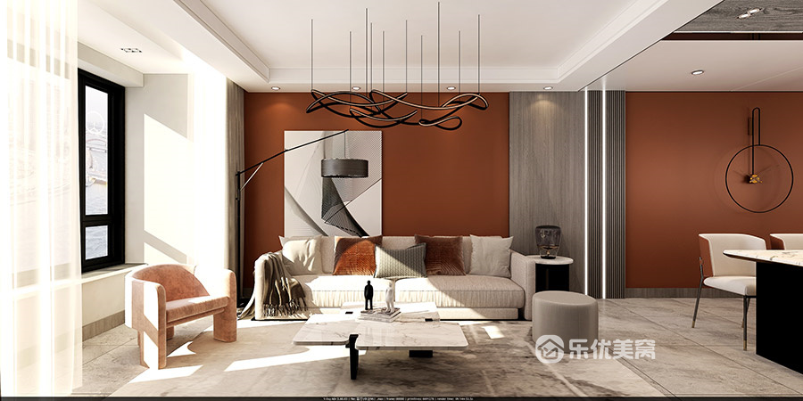 中冶德賢公館93㎡現(xiàn)代簡(jiǎn)約風(fēng)格裝修效果圖