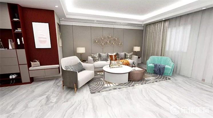 包頭中海望京府樣板間，現(xiàn)代風打造居家格調！