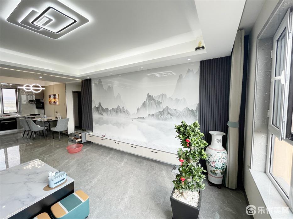 包頭松石御景江山案例，全屋整裝完工實(shí)景！