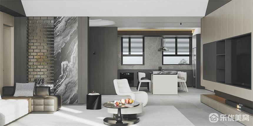 包頭禧瑞都整裝案例，全屋124平，現(xiàn)代風(fēng)打造酒店式居家！