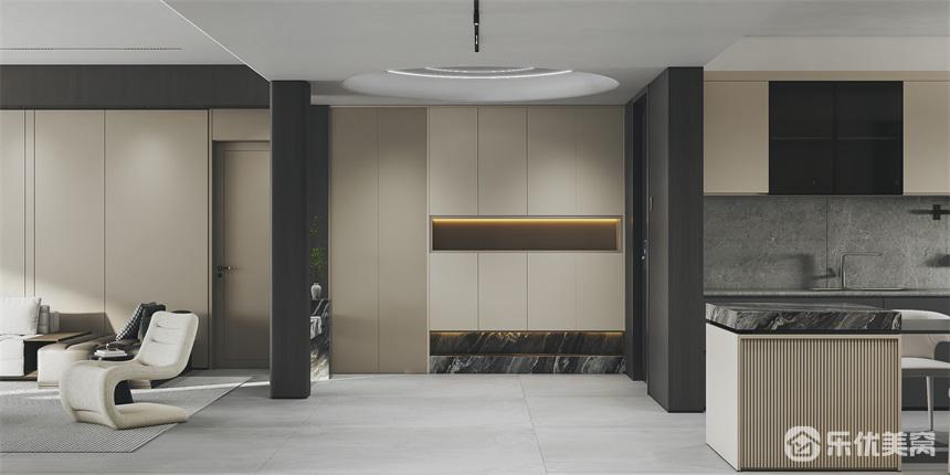 包頭禧瑞都整裝案例，全屋124平，現(xiàn)代風(fēng)打造酒店式居家！