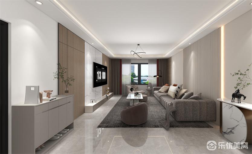 146平米全屋整裝，包頭景晟開(kāi)元，現(xiàn)代風(fēng)舒適居家！