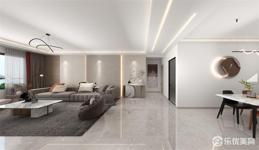 146平米全屋整裝，包頭景晟開(kāi)元，現(xiàn)代風(fēng)舒適居家！