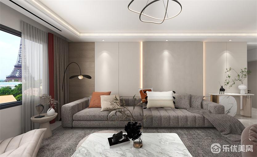 146平米全屋整裝，包頭景晟開(kāi)元，現(xiàn)代風(fēng)舒適居家！