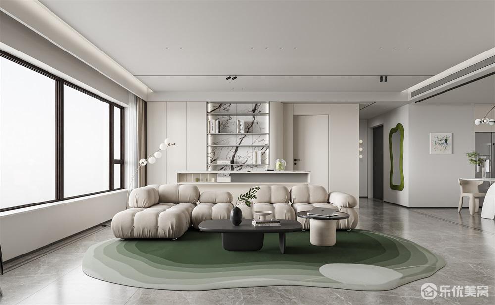 包頭中海河山郡整裝案例，純凈空間格調(diào)居家！