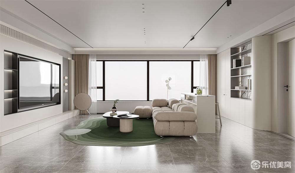 包頭中海河山郡整裝案例，純凈空間格調(diào)居家！