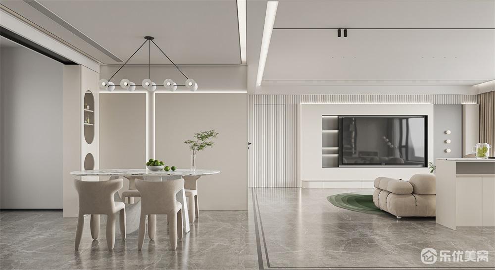 包頭中海河山郡整裝案例，純凈空間格調(diào)居家！