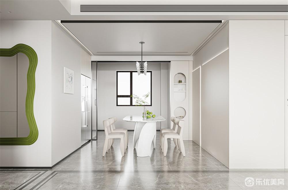 包頭中海河山郡整裝案例，純凈空間格調(diào)居家！