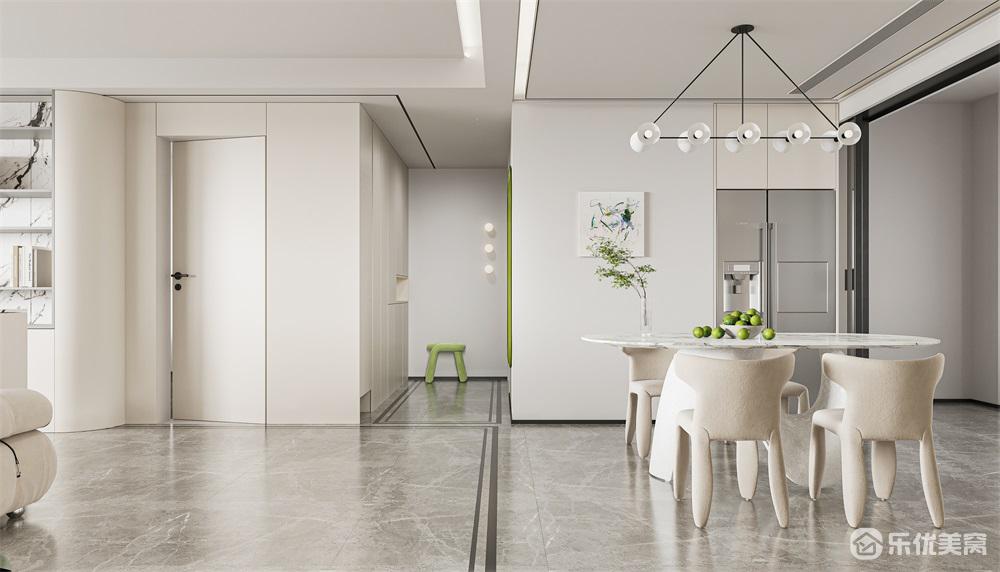 包頭中海河山郡整裝案例，純凈空間格調(diào)居家！