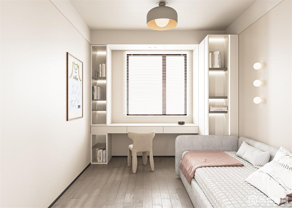 包頭中海河山郡整裝案例，純凈空間格調(diào)居家！