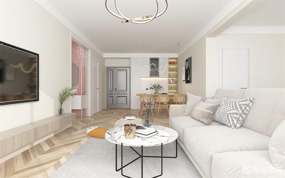 106平現(xiàn)代奶油風(fēng)，治愈空間溫馨居家！