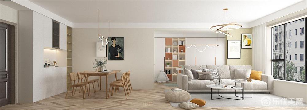 106平現(xiàn)代奶油風(fēng)，治愈空間溫馨居家！