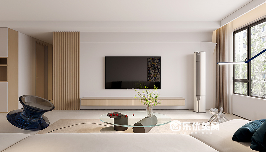 遠洲大都匯140平現(xiàn)代簡約風格裝修效果圖