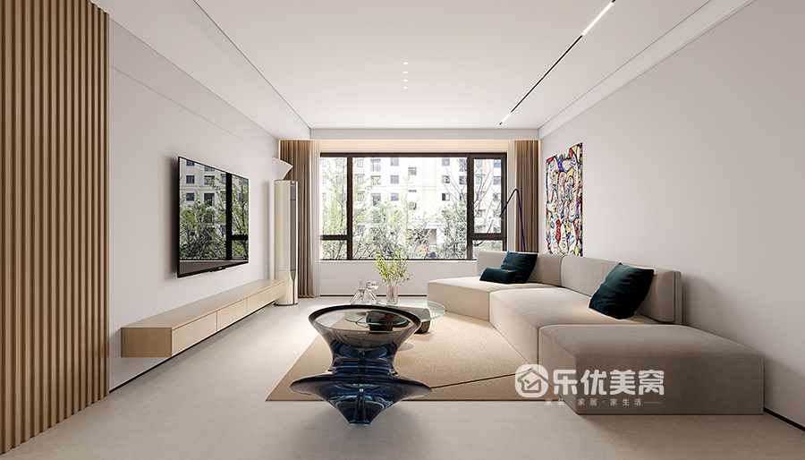 遠洲大都匯140平現(xiàn)代簡約風格裝修效果圖