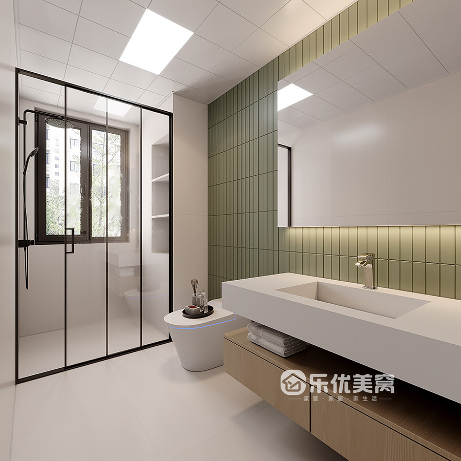 遠洲大都匯140平現(xiàn)代簡約風格裝修效果圖