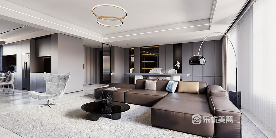 中海河山郡170平通透寬敞現(xiàn)代風(fēng)，大平層既視感！