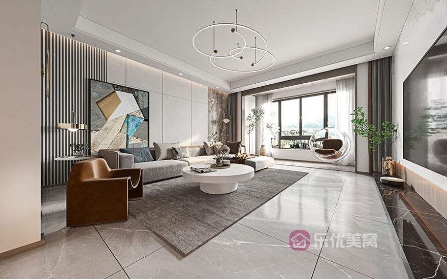 錦繡世紀(jì)城180㎡現(xiàn)代輕奢風(fēng)格裝修效果圖