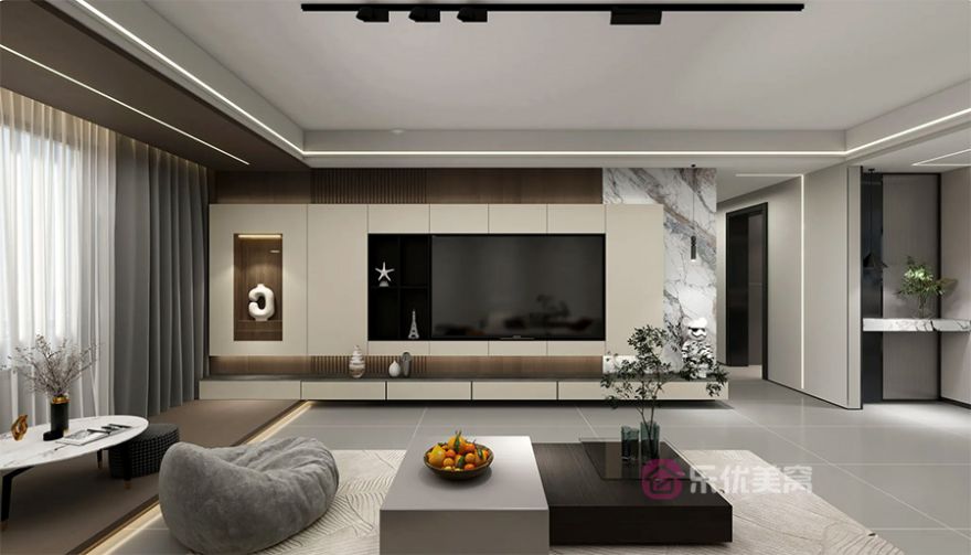 錦尚國際·錦天下153㎡現(xiàn)代簡約風(fēng)格裝修效果圖