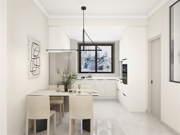 包頭東方一號院整裝案例，全屋現(xiàn)代風(fēng)空間明亮！