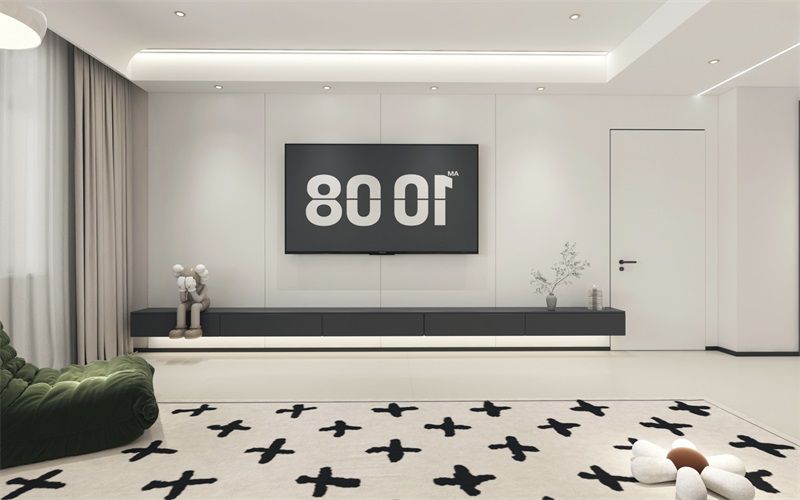 	中實紫宸書院整裝效果，128平現(xiàn)代風(fēng)